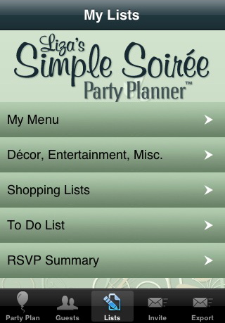 Simple Soirée party planner