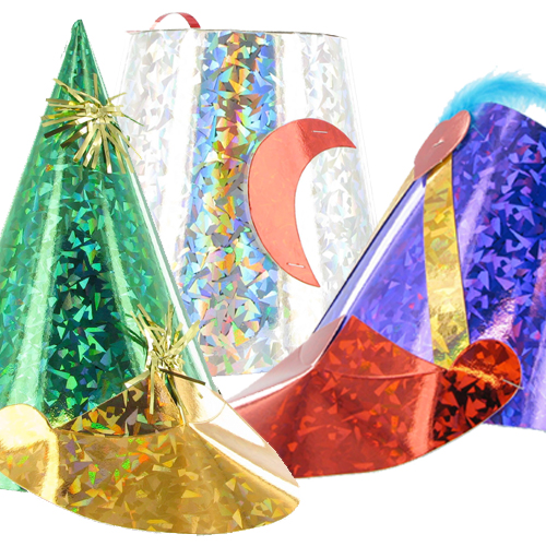 Chapeaux holographiques pour les fêtes