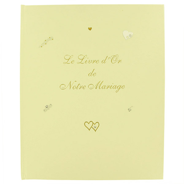 Livre d'or argenté pour mariage Livre d'or argenté pour mariage