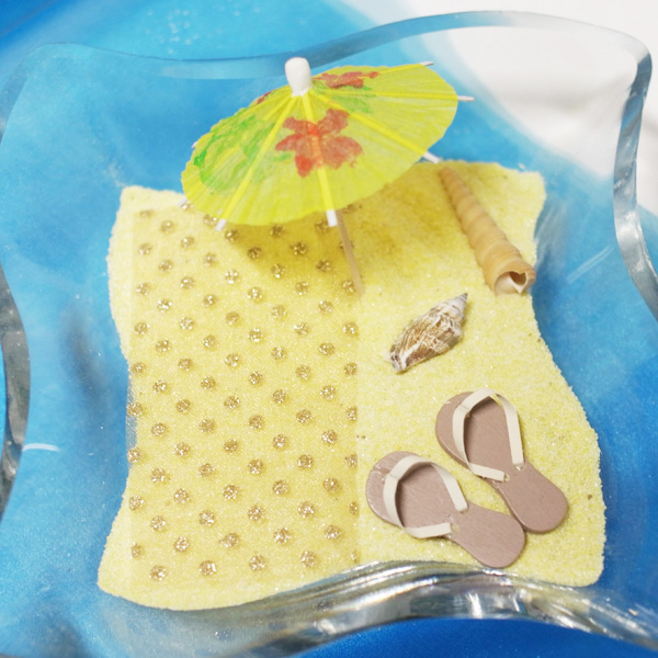 Vase centre de table estival