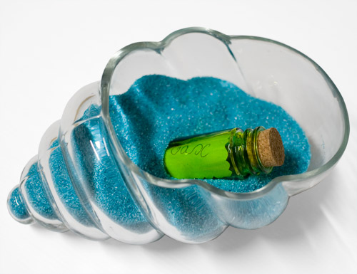 Vase coquillage en centre de table