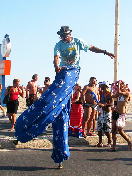 Danseur de rue à Rio