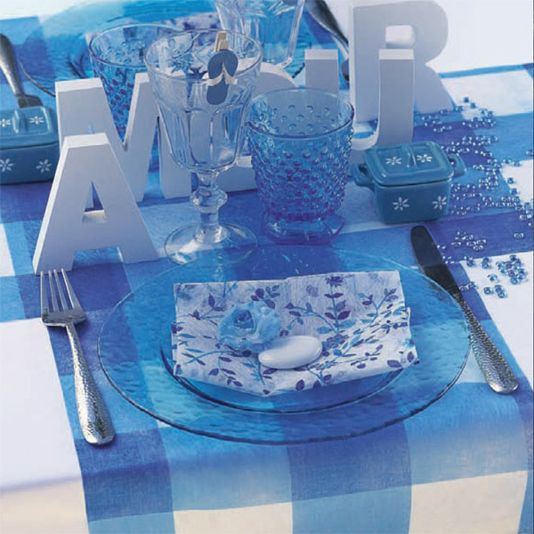 Décoration de table avec chemin de table Picnic Décoration de table avec chemin de table Picnic