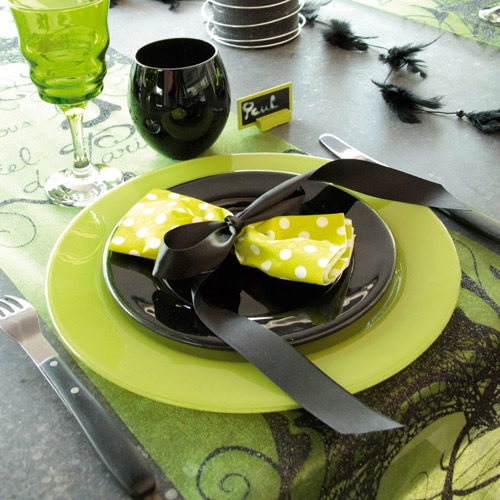 Serviettes jetables à pois Serviettes jetables à pois