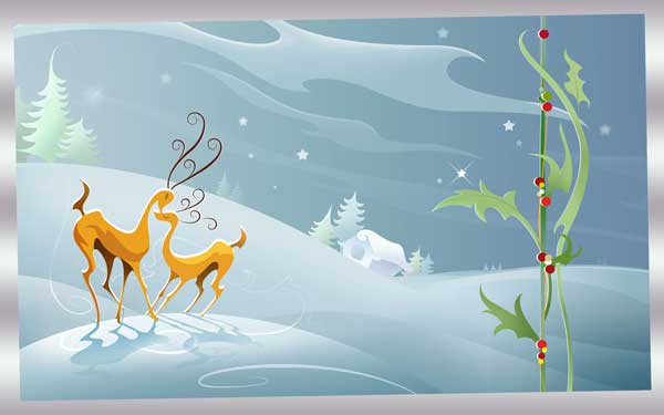 Fond d'écran de Noël et du réveillon
