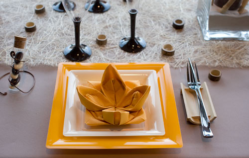 Assiettes et couverts