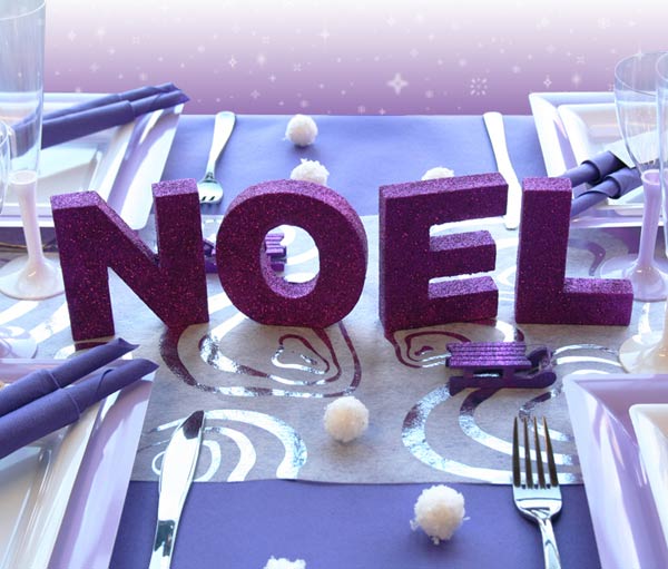 Centre de table en lettre volume NOEL Centre de table en lettre volume NOEL