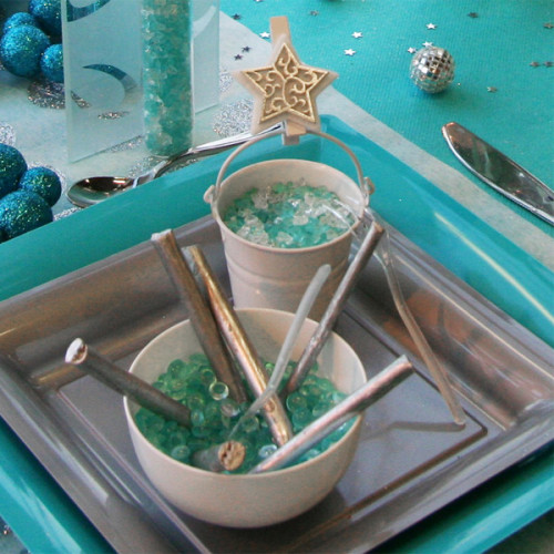 Verrine coupe et petit seau blanc