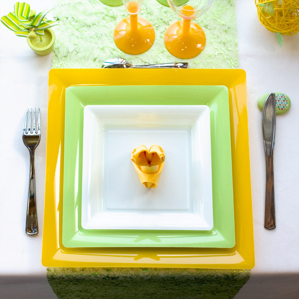 Assiettes et couverts