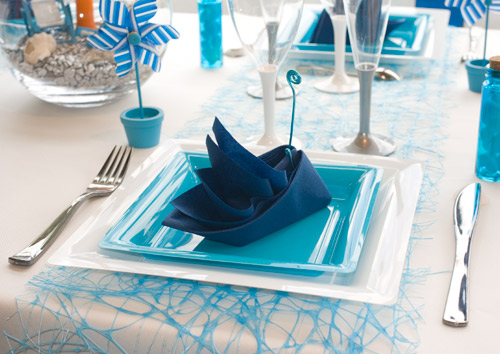 Décoration de table à thème maritime