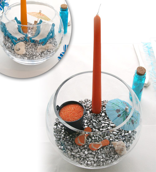Centre de table pour décoration à thème maritime