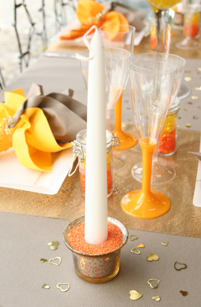 Bougie pour décoration de table