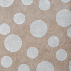 Chemins de table à pois, chocolat