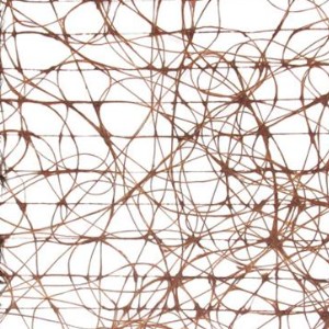 Chemins de table papyrus, chocolat