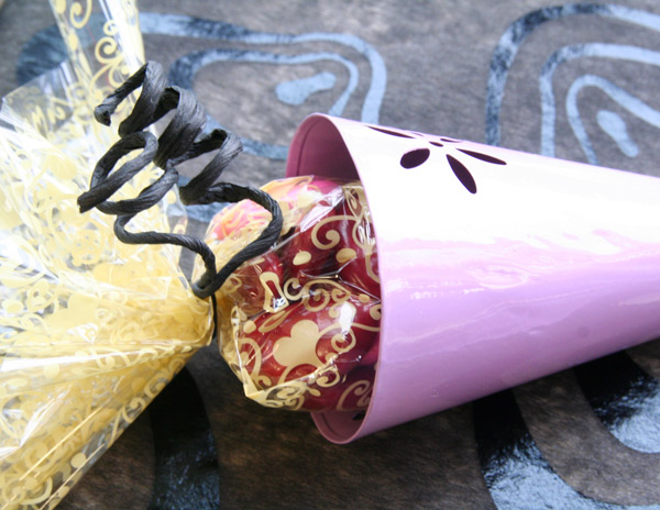 Cornet à dragées photophore