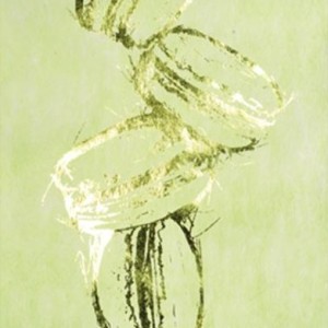 Chemin de table macaron, vert anis