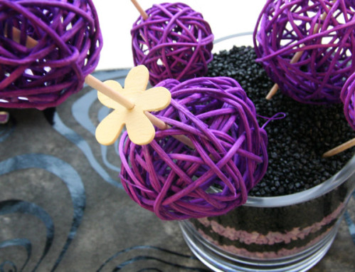 Zoom sur centre de table