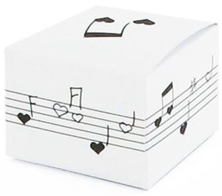 Boîte à musique candy blanche