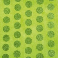 Chemin de table à pois pailletés, vert anis