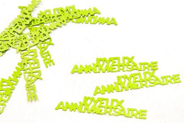 Confettis de table, joyeux anniversaire