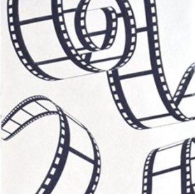 Chemin de table Cinéma, motif pellicule