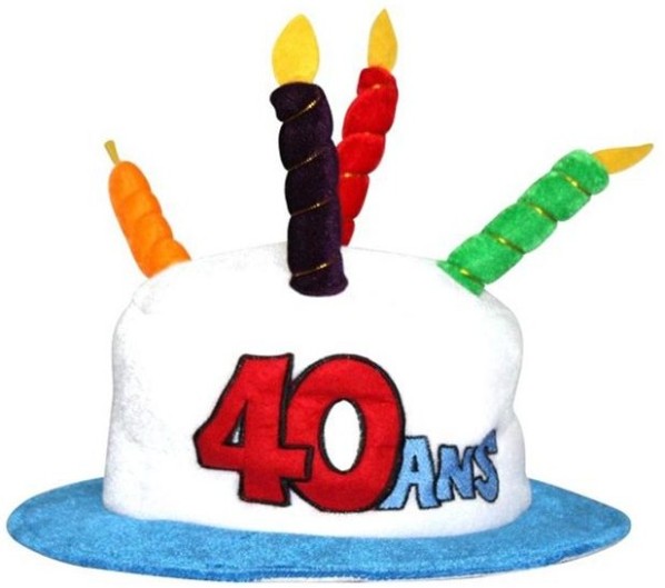 Chapeau anniversaire 40 ans