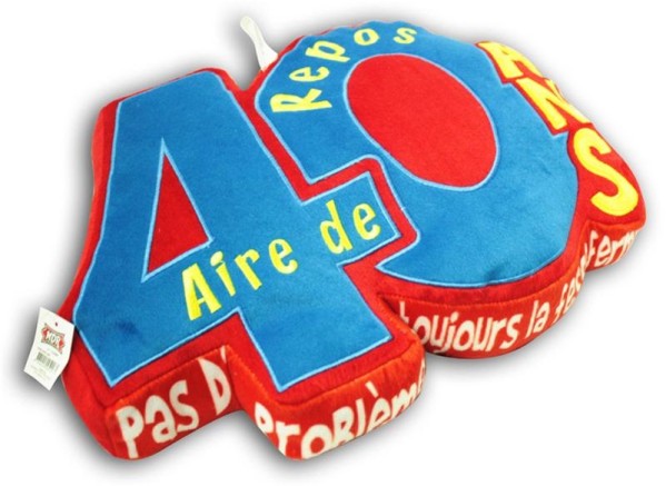 Coussin anniversaire 40 ans