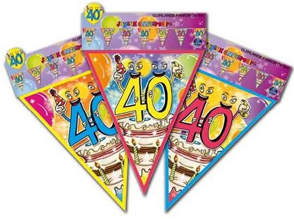 Guirlande fanions 40 ans