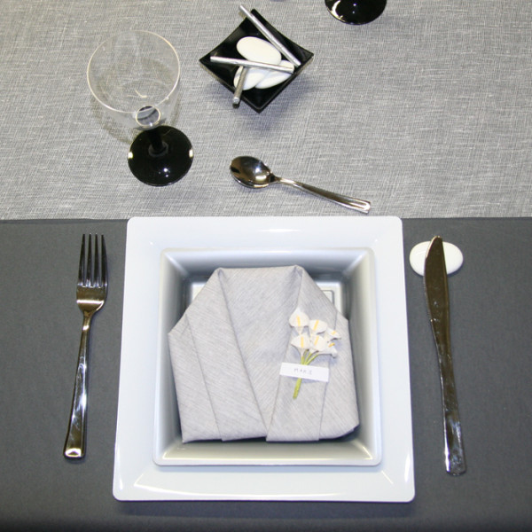 Assiettes, couverts et verrines