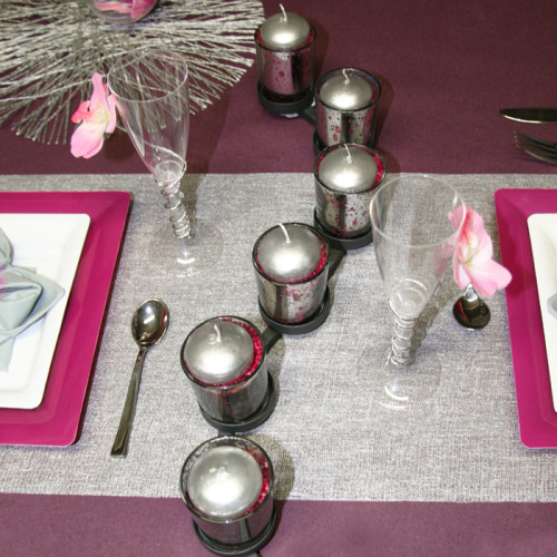 Centre de table : bougeoir à 7 bougies Centre de table : bougeoir à 7 bougies