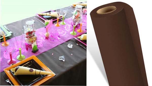 Rouleau de nappe Gala cacao