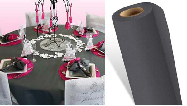 Rouleau de nappe Gala gris foncé