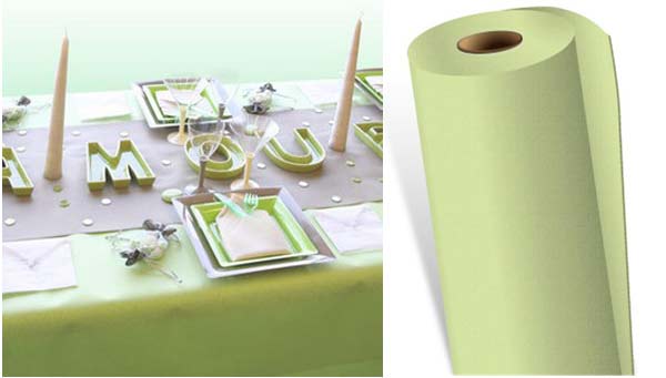Rouleau de nappe Gala pistache