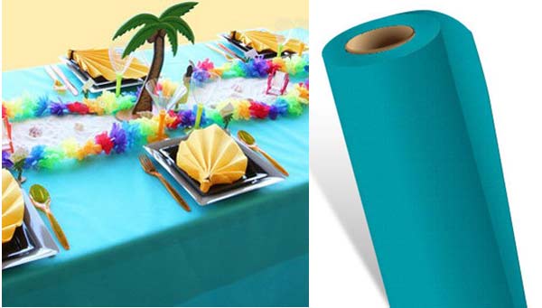 Nappe en intissé, turquoise