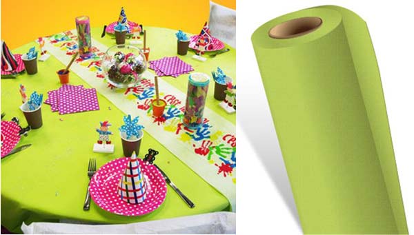 Rouleau de nappe Gala vert anis