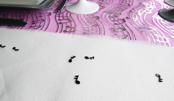 Confettis notes de musique Confettis notes de musique