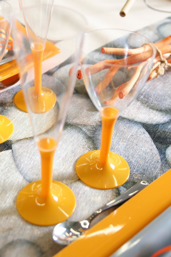 Verre à vin et flûte à champagne