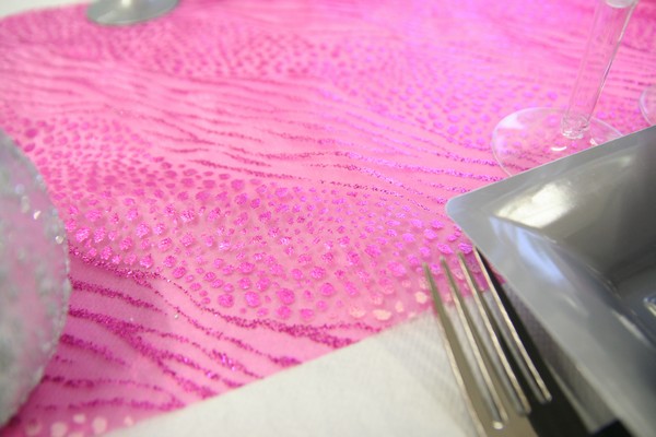 Chemin de table pailleté