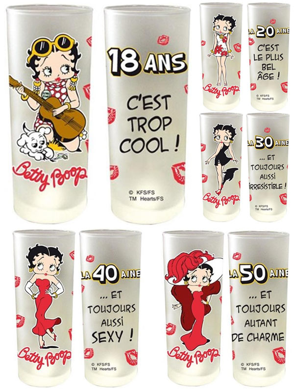 Verres Betty Boop Verres Betty Boop