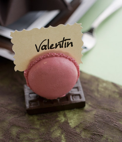 Porte-nom macaron Porte-nom macaron