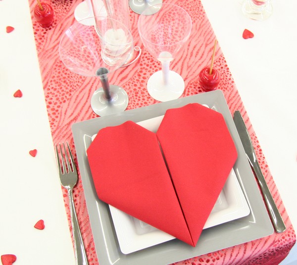 Une table spécial Saint-Valentin Une table spécial Saint-Valentin