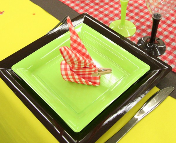 Pliage de serviette en forme de lapin