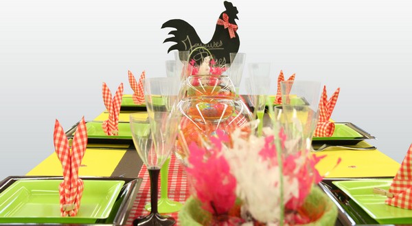 Décoration de table pour les fêtes pascales
