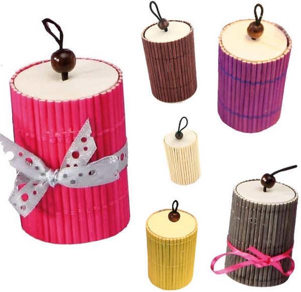 Boites bambou avec couvercles Boites bambou avec couvercles