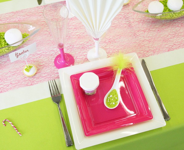 Assiettes, verres et couverts