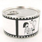 Boite de conserve à dragées, mariage cinéma