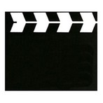 Marques-places sur pince, clap cinéma 