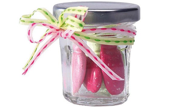 Mini pot à confiture en verre, couvercle métal 