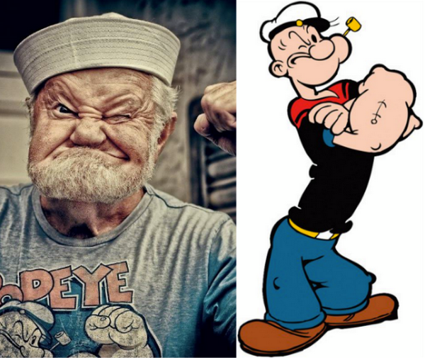 Un Popeye plus vrai que nature !
