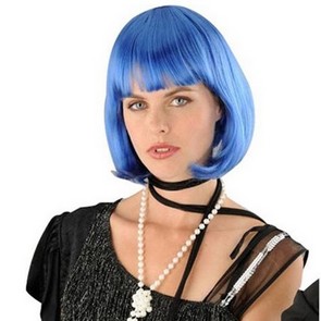 Perruque Cabaret, bleu